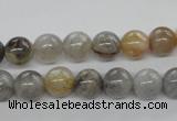 CAG972 15.5 inches 8mm round bamboo leaf agate gemstone beads