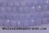 CAG9728 15.5 inches 4mm faceted round blue lace agate beads