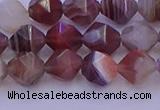 CAG9792 15.5 inches 8mm faceted nuggets botswana agate beads