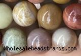 CAG9807 15.5 inches 10mm round wood agate beads wholesale