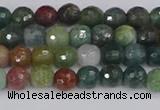 CAG9830 15.5 inches 4mm faceted round Indian agate beads