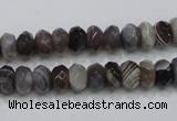 CAG988 15.5 inches 5*8mm faceted rondelle botswana agate beads