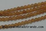 CAJ350 15.5 inches 4mm round red aventurine beads wholesale