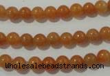 CAJ351 15.5 inches 6mm round red aventurine beads wholesale