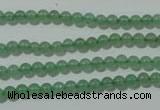 CAJ400 15.5 inches 4mm round green aventurine beads wholesale