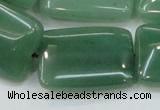 CAJ54 15.5 inches 22*30mm rectangle green aventurine jade beads wholesale