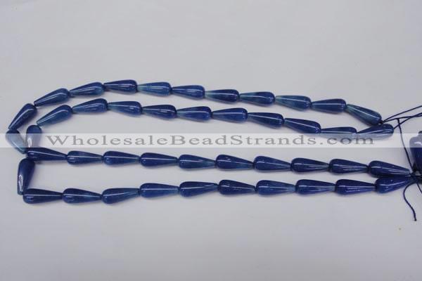 CAJ573 15.5 inches 7*18mm teardrop blue aventurine beads wholesale