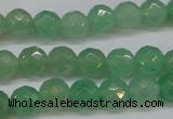 CAJ622 15.5 inches 8mm faceted round green aventurine beads