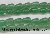 CAJ630 15.5 inches 6*9mm teardrop green aventurine beads