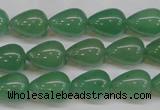 CAJ632 15.5 inches 10*14mm teardrop green aventurine beads