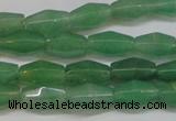 CAJ651 15.5 inches 8*12mm hexahedron green aventurine beads