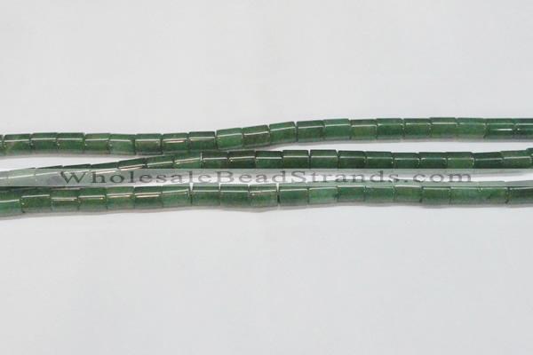 CAJ657 15.5 inches 8*10mm tube green aventurine beads