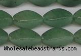 CAJ667 15.5 inches 10*20mm twisted rice green aventurine beads