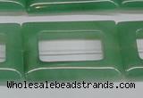 CAJ690 15.5 inches 25*35mm rectangle green aventurine beads