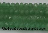 CAJ701 15.5 inches 4*6mm faceted rondelle green aventurine beads