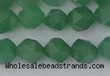 CAJ732 15.5 inches 8mm faceted nuggets green aventurine beads