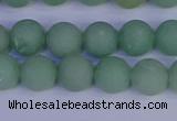 CAJ803 15.5 inches 10mm round matte green aventurine beads wholesale