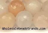 CAJ822 15 inches 10mm faceted round pink aventurine beads