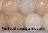 CAJ859 15 inches 10mm faceted round pink aventurine beads