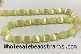 CALC43 15 inches 8*12mm drum calcite gemstone beads