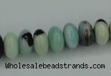 CAM101 15.5 inches 6*12mm rondelle amazonite gemstone beads