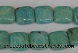 CAM1027 15.5 inches 14*14mm square natural Russian amazonite beads