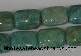 CAM1032 15.5 inches 13*18mm rectangle natural Russian amazonite beads