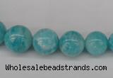 CAM1051 15.5 inches 6mm - 14mm round peru amazonite beads