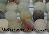 CAM1101 15.5 inches 6mm round matte amazonite beads wholesale