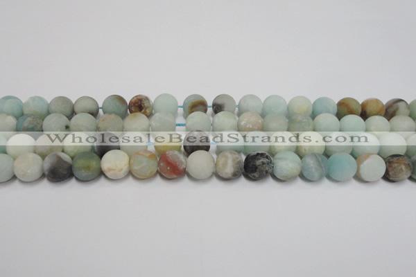 CAM1101 15.5 inches 6mm round matte amazonite beads wholesale