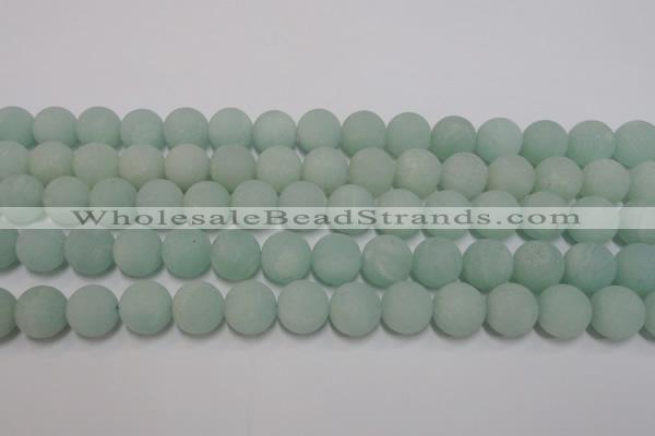 CAM1113 15.5 inches 10mm round matte amazonite beads wholesale