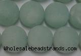 CAM1114 15.5 inches 12mm round matte amazonite beads wholesale