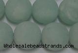 CAM1116 15.5 inches 16mm round matte amazonite beads wholesale