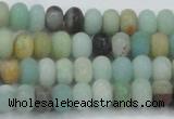 CAM1131 15.5 inches 5*8mm rondelle matte amazonite beads wholesale