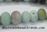 CAM1135 15.5 inches 6*10mm - 15*20mm rondelle matte amazonite beads