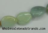 CAM116 15.5 inches 13*18mm flat teardrop amazonite gemstone beads