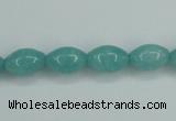 CAM129 15.5 inches 8*12mm rice amazonite gemstone beads wholesale