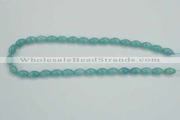 CAM129 15.5 inches 8*12mm rice amazonite gemstone beads wholesale