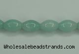 CAM130 15.5 inches 8*12mm rice amazonite gemstone beads wholesale