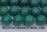 CAM1303 15.5 inches 10mm round natural Russian amazonite beads