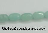 CAM139 15.5 inches 8*12mm faceted drum amazonite gemstone beads