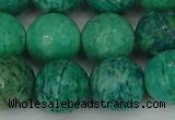 CAM1405 15.5 inches 14mm faceted round Russian amazonite beads