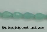 CAM141 15.5 inches 8*12mm faceted teardrop amazonite gemstone beads