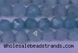 CAM1416 15.5 inches 6mm faceted nuggets Chinese amazonite beads