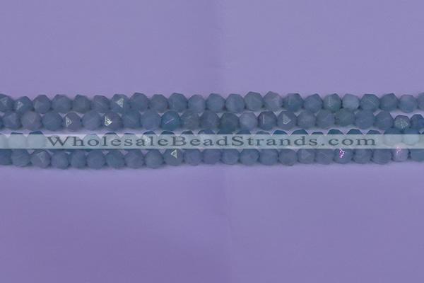 CAM1416 15.5 inches 6mm faceted nuggets Chinese amazonite beads