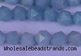 CAM1417 15.5 inches 8mm faceted nuggets Chinese amazonite beads