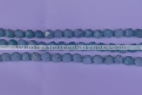 CAM1419 15.5 inches 12mm faceted nuggets Chinese amazonite beads