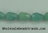 CAM142 15.5 inches 10*14mm faceted teardrop amazonite gemstone beads