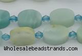 CAM1425 15.5 inches 8*12mm oval Chinese amazonite beads