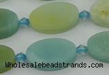 CAM1427 15.5 inches 12*20mm oval Chinese amazonite beads